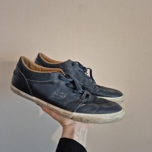 Lacoste Leather Shoes Mens Size 12 Navy Blue